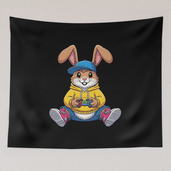 Item preview, Funny Gaming Game Rabbit Easter designed and sold by OlakunleOloroz.