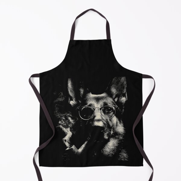 Item preview, Sophisticated German Shepherd Pipe Glasses Dog designed and sold by k3rstman1.