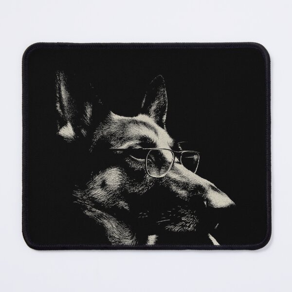 Item preview, Sophisticated German Shepherd Dog with Glasses designed and sold by k3rstman1.