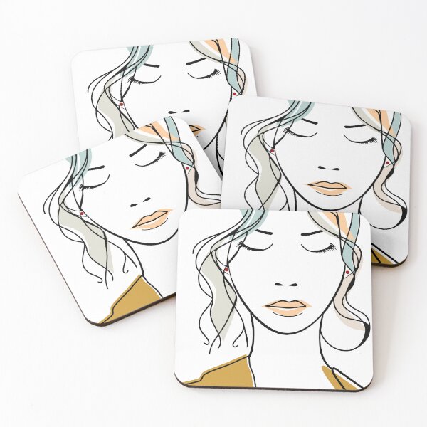 Item preview, Rostro Femenino Minimalista en Línea designed and sold by YanitaTF.