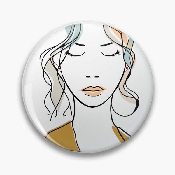 Item preview, Rostro Femenino Minimalista en Línea designed and sold by YanitaTF.