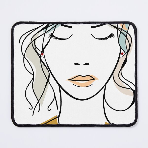 Item preview, Rostro Femenino Minimalista en Línea designed and sold by YanitaTF.