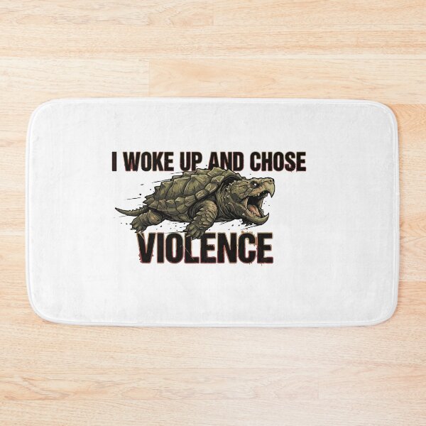 Item preview, I Woke Up And Chose Violence Alligator Snapping Turtle designed and sold by Petzzz.