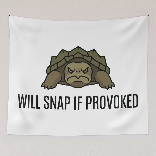 Item preview, Introvert Will Snap Alligator Snapping Turtle Humor designed and sold by Petzzz.