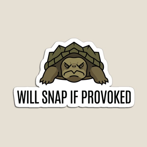 Item preview, Introvert Will Snap Alligator Snapping Turtle Humor designed and sold by Petzzz.