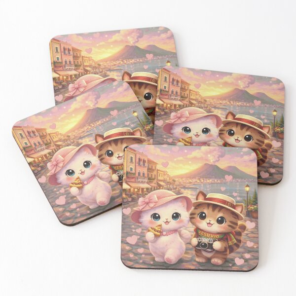 Item preview, Romantic Naples Cats & Vesuvio Adventure. designed and sold by Lylysun.