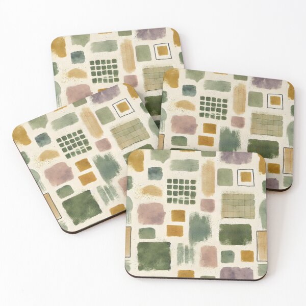 Item preview, Gentle mosaic harmony in shapes and colors designed and sold by MoxisWatercolor.