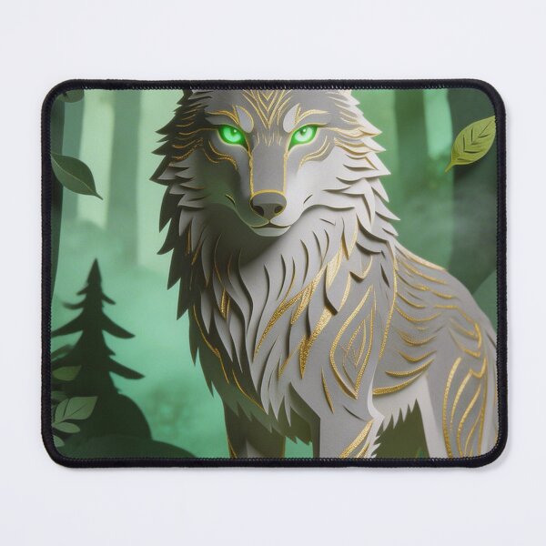 Item preview, Emerald‑Eye Wolf designed and sold by GhostLineV.