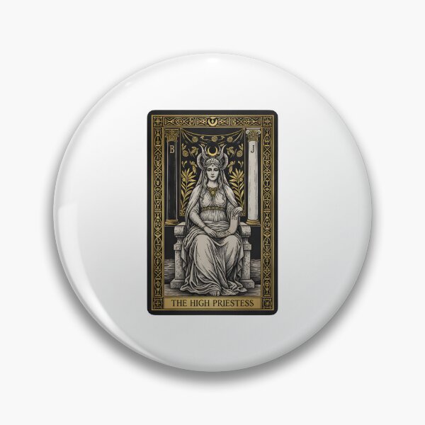 Item preview, The High Priestess Mystical Gold Foil Tarot Art designed and sold by Kvarny.