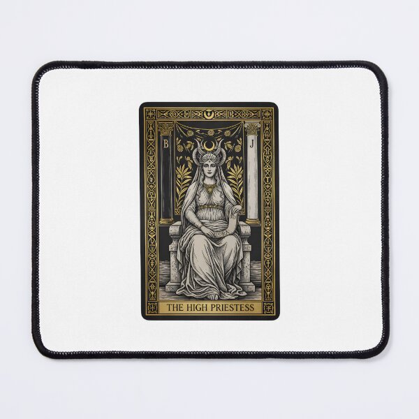 Item preview, The High Priestess Mystical Gold Foil Tarot Art designed and sold by Kvarny.