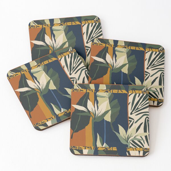 Item preview, Colorful Abstract Hawaiian Tropical Animal Print Floral designed and sold by RetroMaggie.