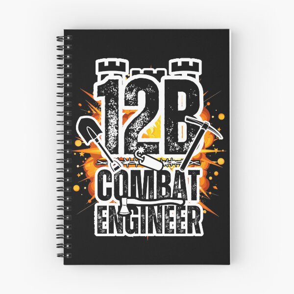 Item preview, 12B Combat Engineer Castle Top – Explosive Army MOS Design with Tools for Soldiers, Veterans & Military Supporters Distressed Black Font designed and sold by GFamilyC.