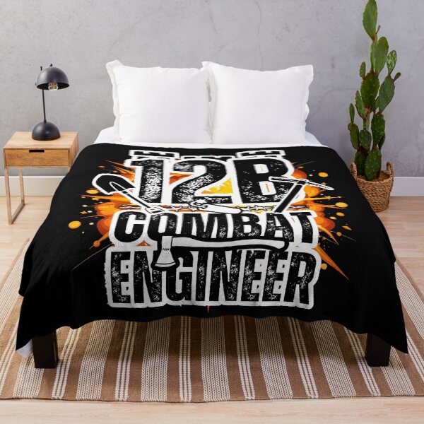 Item preview, 12B Combat Engineer Castle Top – Explosive Army MOS Design with Tools for Soldiers, Veterans & Military Supporters Distressed Black Font designed and sold by GFamilyC.