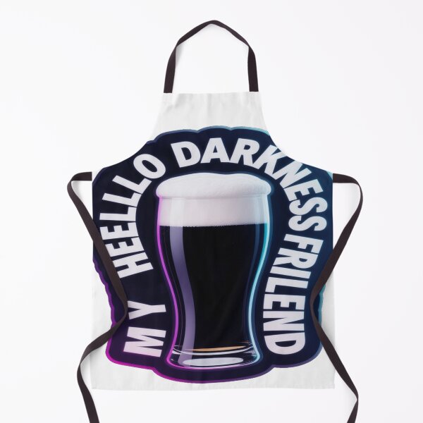 Item preview, Hello Darkness My Old Friend Minimal Beer Glass Sticker designed and sold by ARTCREATESHOP.