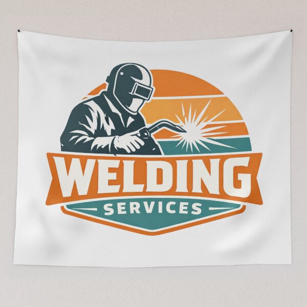 Item preview, Vintage Welding Services Sunset Emblem designed and sold by LightPrintsCo.