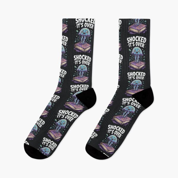 Item preview, Shocked It’s Over – Funny Jellyfish Meme designed and sold by Taans-Creation.