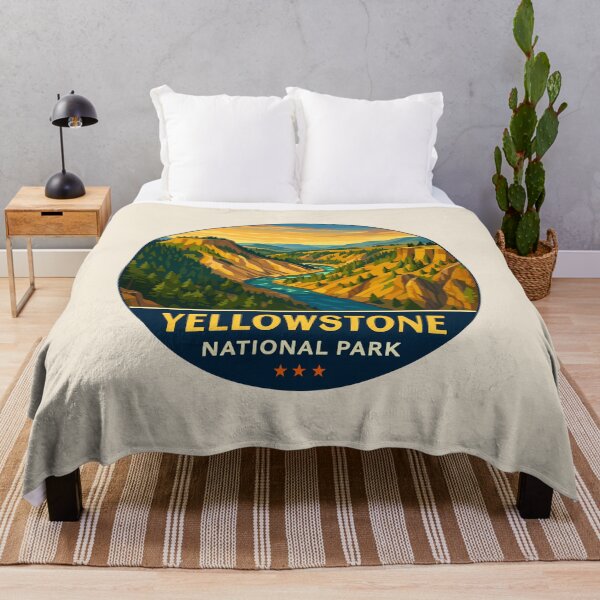 Item preview, Yellowstone National Park Retro Geyser Wildlife, Wyoming US designed and sold by Gideon Emmerich.