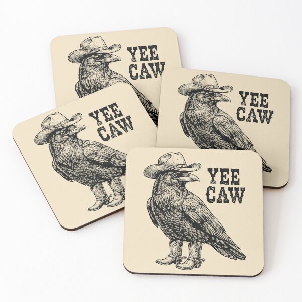 Item preview, Yee Caw Cowboy Crow Funny Bird Western  designed and sold by Y-Vibes.