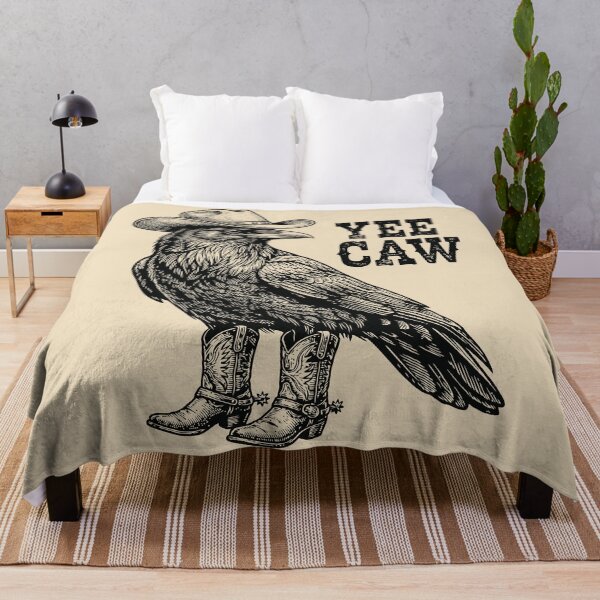 Item preview, Yee Caw Cowboy Crow Funny Bird Western designed and sold by Y-Vibes.