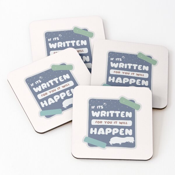Item preview, If Its Written For You It Will Happen Inspirational Islamic Quote Sticker designed and sold by Miniature Store.