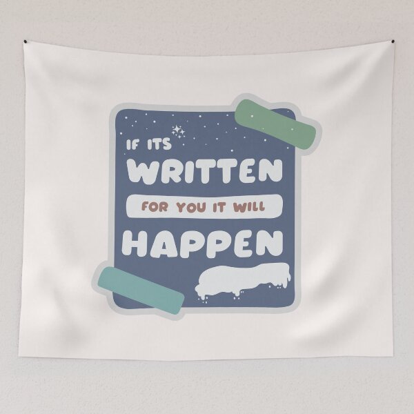 Item preview, If Its Written For You It Will Happen Inspirational Islamic Quote Sticker designed and sold by Miniature Store.