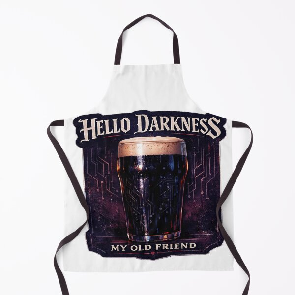 Item preview, Hello Darkness My Old Friend – Cyber Stout Neon Sticker designed and sold by ARTCREATESHOP.