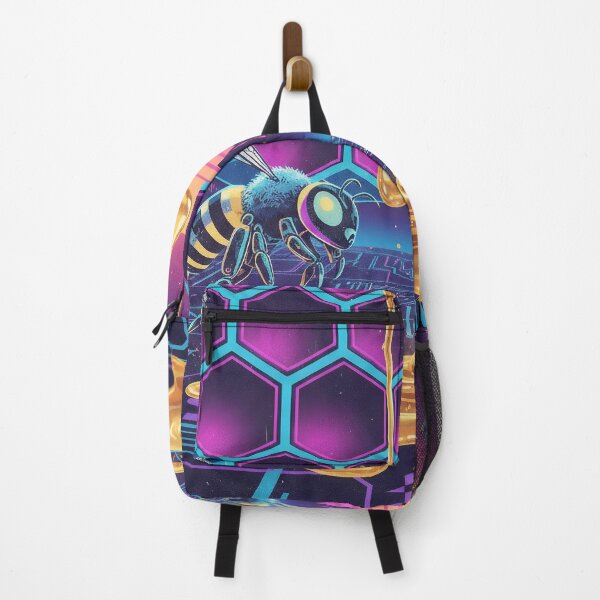 Item preview, Synthwave Bees: Digital Honey designed and sold by CloudyCatArt.