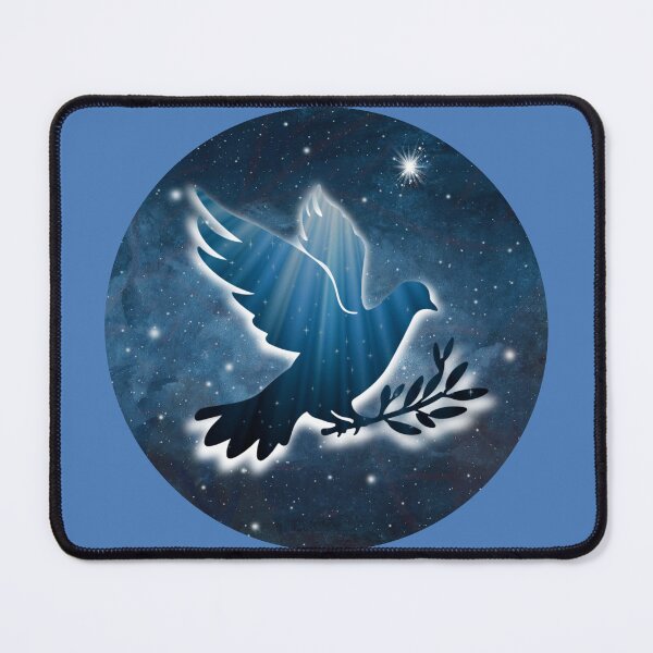 Item preview, Peace Dove Cosmic Sky Illustration designed and sold by 3DDesignSpot.