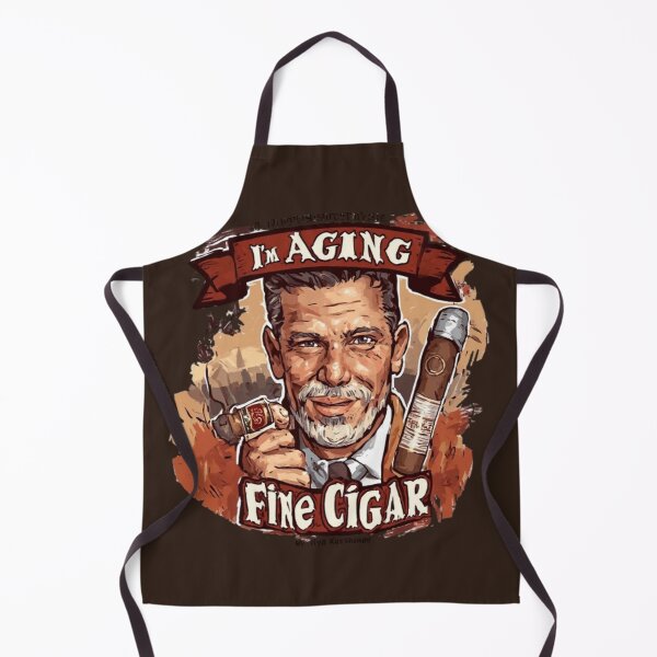 Item preview, Aging Like a Fine Cigar – Vintage Gentleman Style designed and sold by MushArtist.