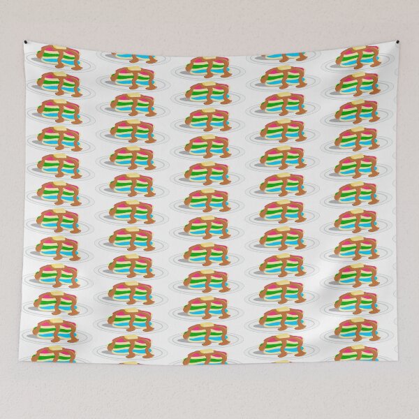 Item preview, Stack of Pancakes Polysexual Pride Flag designed and sold by HarveyHandcraftsandDesigns.