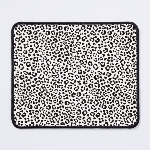 Item preview, Black & White Wild Cat Leopard Animal Print designed and sold by RetroMaggie.