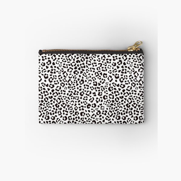 Item preview, Black & White Wild Cat Leopard Animal Print designed and sold by RetroMaggie.