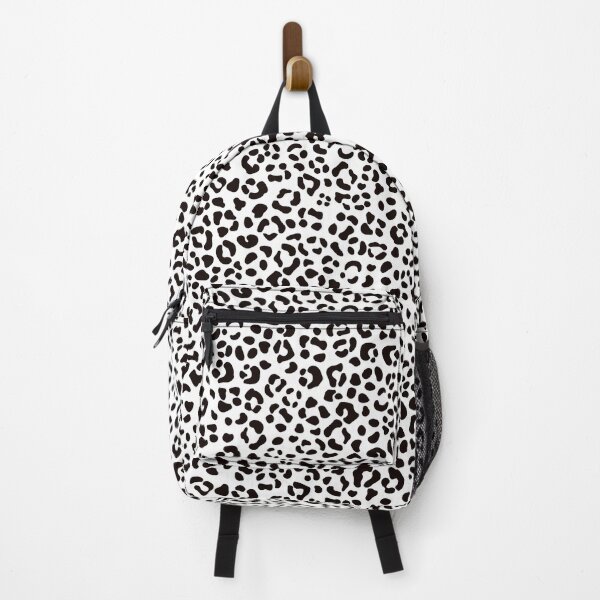 Item preview, Black & White Wild Cat Leopard Animal Print designed and sold by RetroMaggie.