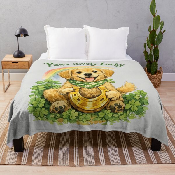 Item preview, Paws-itively Lucky - St. Patrick's Day Puppy designed and sold by DigitalGlade.