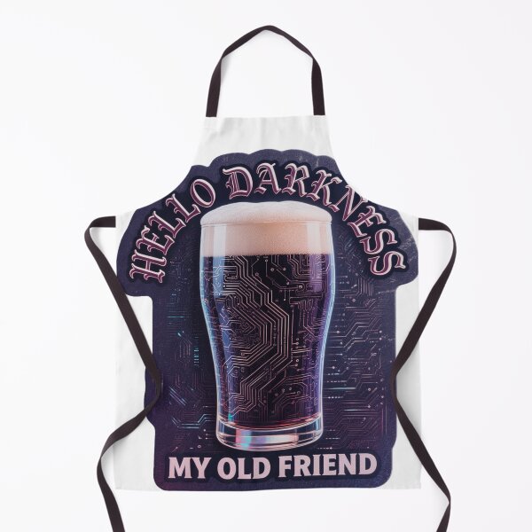 Item preview, hello darkness my old friend (huge beer glass meme sticker) designed and sold by ARTCREATESHOP.