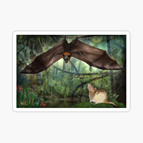 Item preview, Bist du ein Engel ? Ratte zur Fledermaus designed and sold by BabyBats.