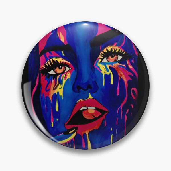 Item preview, Neon Melt Face – Dripping Color Pop Art Portrait designed and sold by Portrait Haven.
