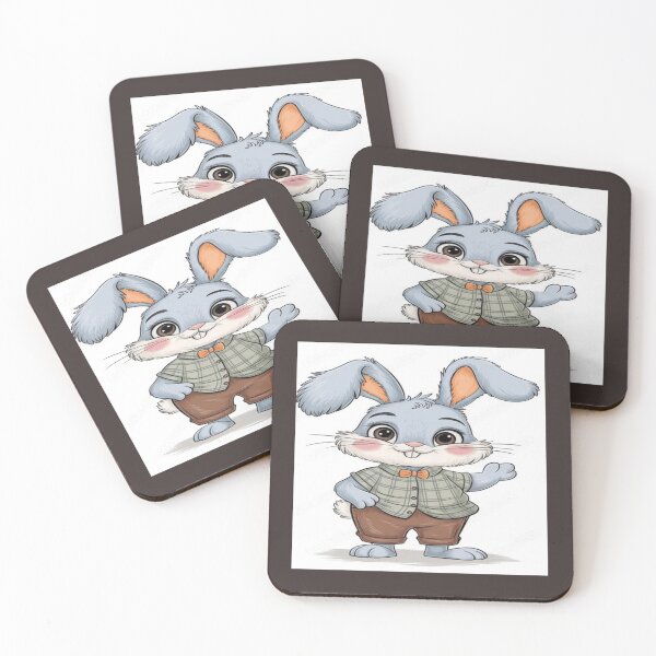Item preview, Playful Bunny in Brown Pants Artwork  designed and sold by NivyasArtistry.