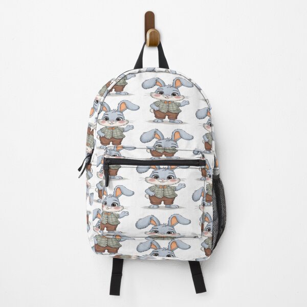 Item preview, Playful Bunny in Brown Pants Artwork designed and sold by NivyasArtistry.