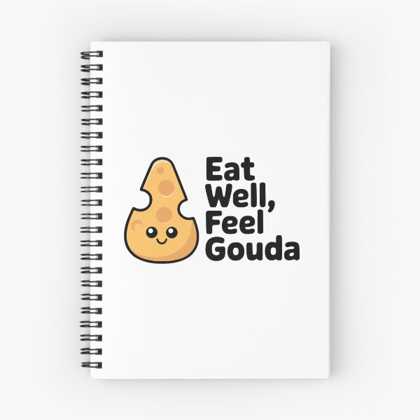 Item preview, Eat Well, Feel Gouda! Cute Cheese Pun designed and sold by PMCreative.