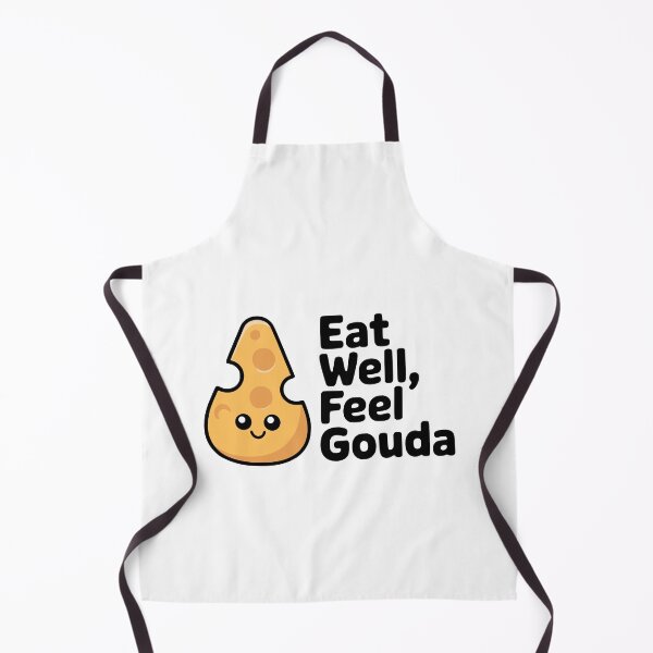 Item preview, Eat Well, Feel Gouda! Cute Cheese Pun designed and sold by PMCreative.