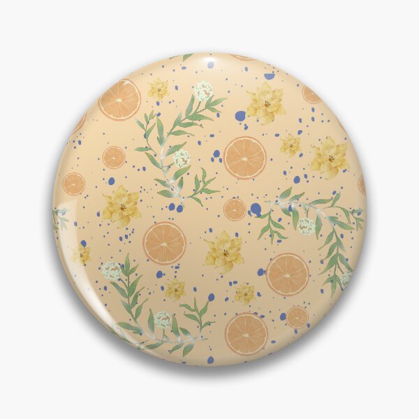 Item preview, Beige Floral Orange Summer designed and sold by ApricityPhrases.