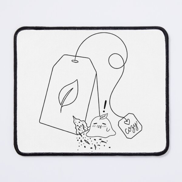 Item preview, Minimalist Teazy Caught Biting Tea Bag Art designed and sold by Cozy Canva.