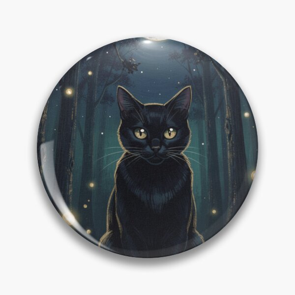 Item preview, “Moonlit Guardian of the Enchanted Forest” designed and sold by Cozy Cat Collective.