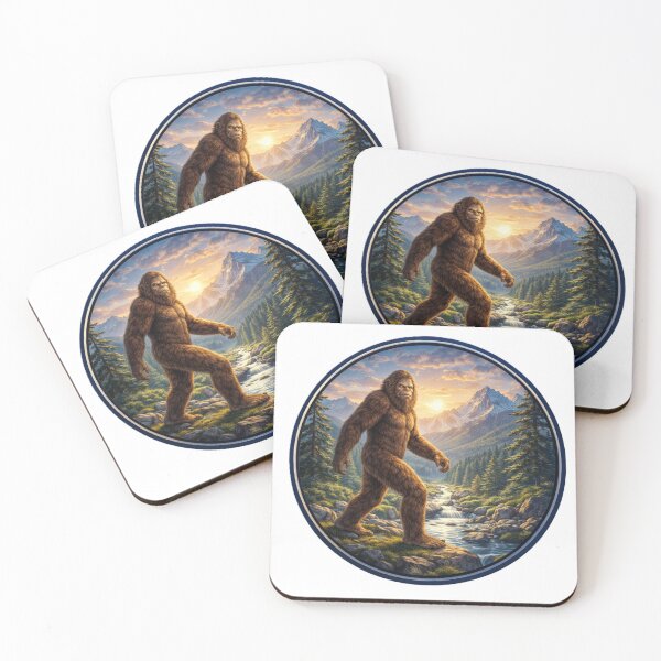 Item preview, Bigfoot in the Wilderness – Mountain Circle Adventure Art designed and sold by TheJoyfulPen.