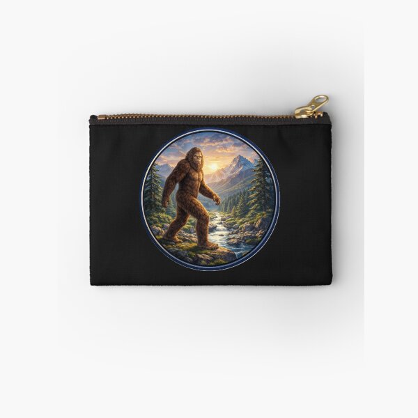 Item preview, Bigfoot in the Wilderness – Mountain Circle Adventure Art designed and sold by TheJoyfulPen.