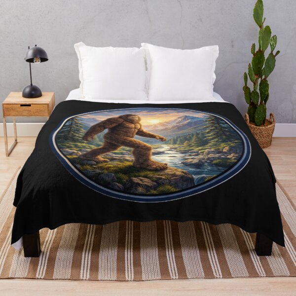 Item preview, Bigfoot in the Wilderness – Mountain Circle Adventure Art designed and sold by TheJoyfulPen.