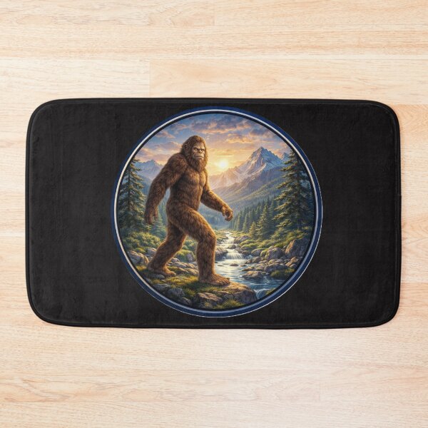 Item preview, Bigfoot in the Wilderness – Mountain Circle Adventure Art designed and sold by TheJoyfulPen.