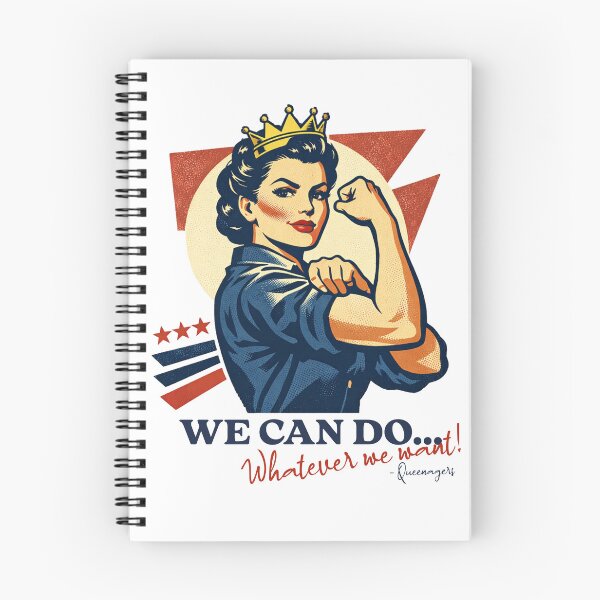 Item preview, Rosie the Riveter Queenager – We Can Do Whatever We Want! Sticker & Shirt designed and sold by Quietest Riot.