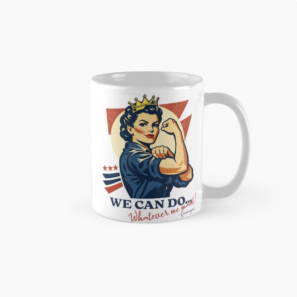 Item preview, Rosie the Riveter Queenager – We Can Do Whatever We Want! Sticker & Shirt designed and sold by Quietest Riot.